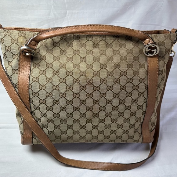 Gucci Tan Monogram Women's Bag - Picture 1 of 8